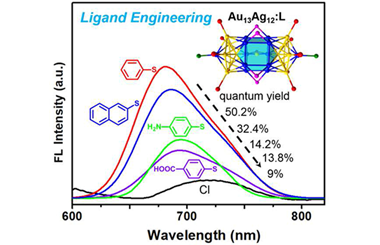 Surface ligand engineering on the optical properties of atomically precise AuAg nanoclusters 2023.100154